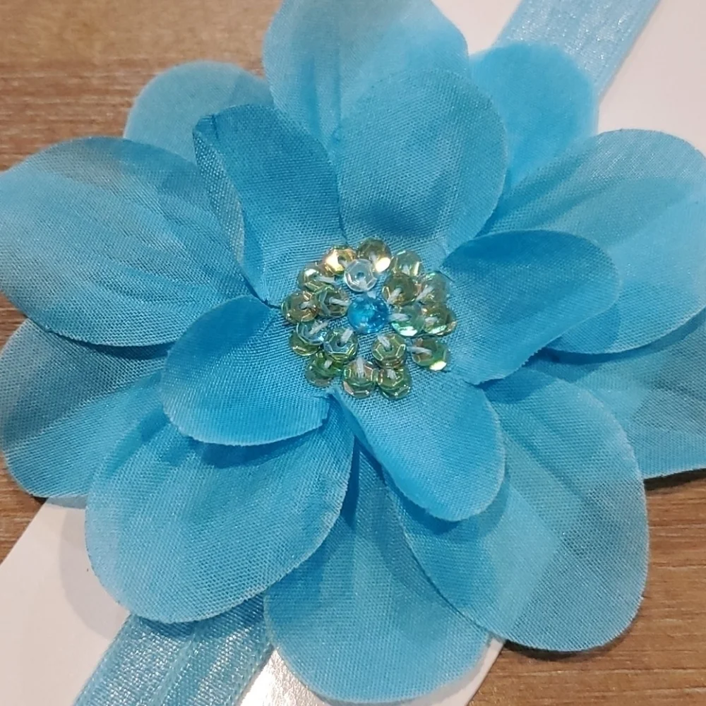 NWT Sequin Flower Headband